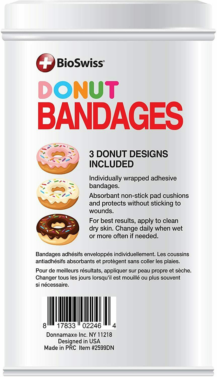 BioSwiss Bandages, Donut Shaped Self Adhesive Bandages, Latex Free