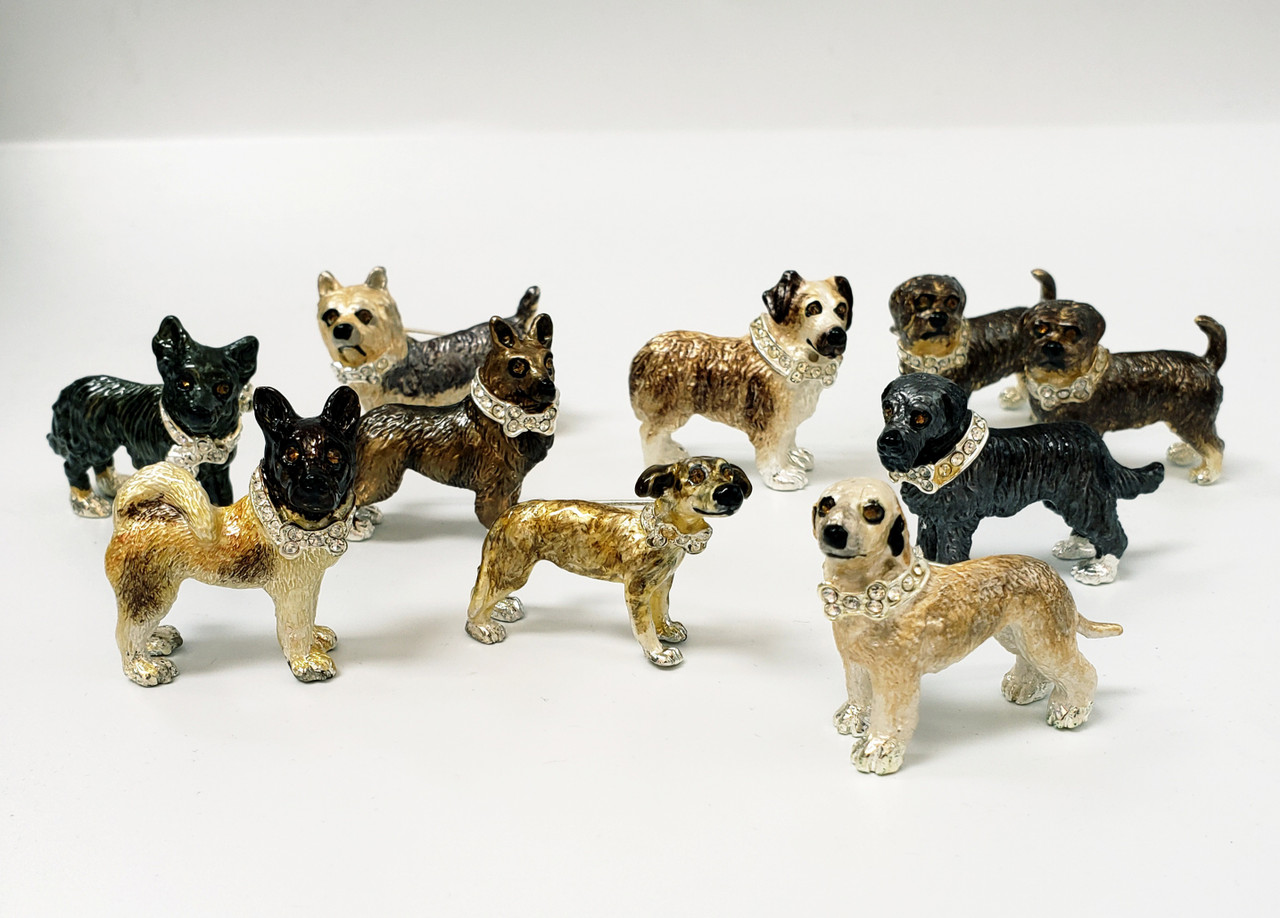 LOT of 5 Lanren-Spencer & Posh Pooch Pins w/Austrian Crystals