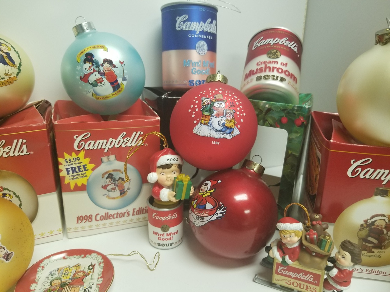 Cambell soup christmas ornaments