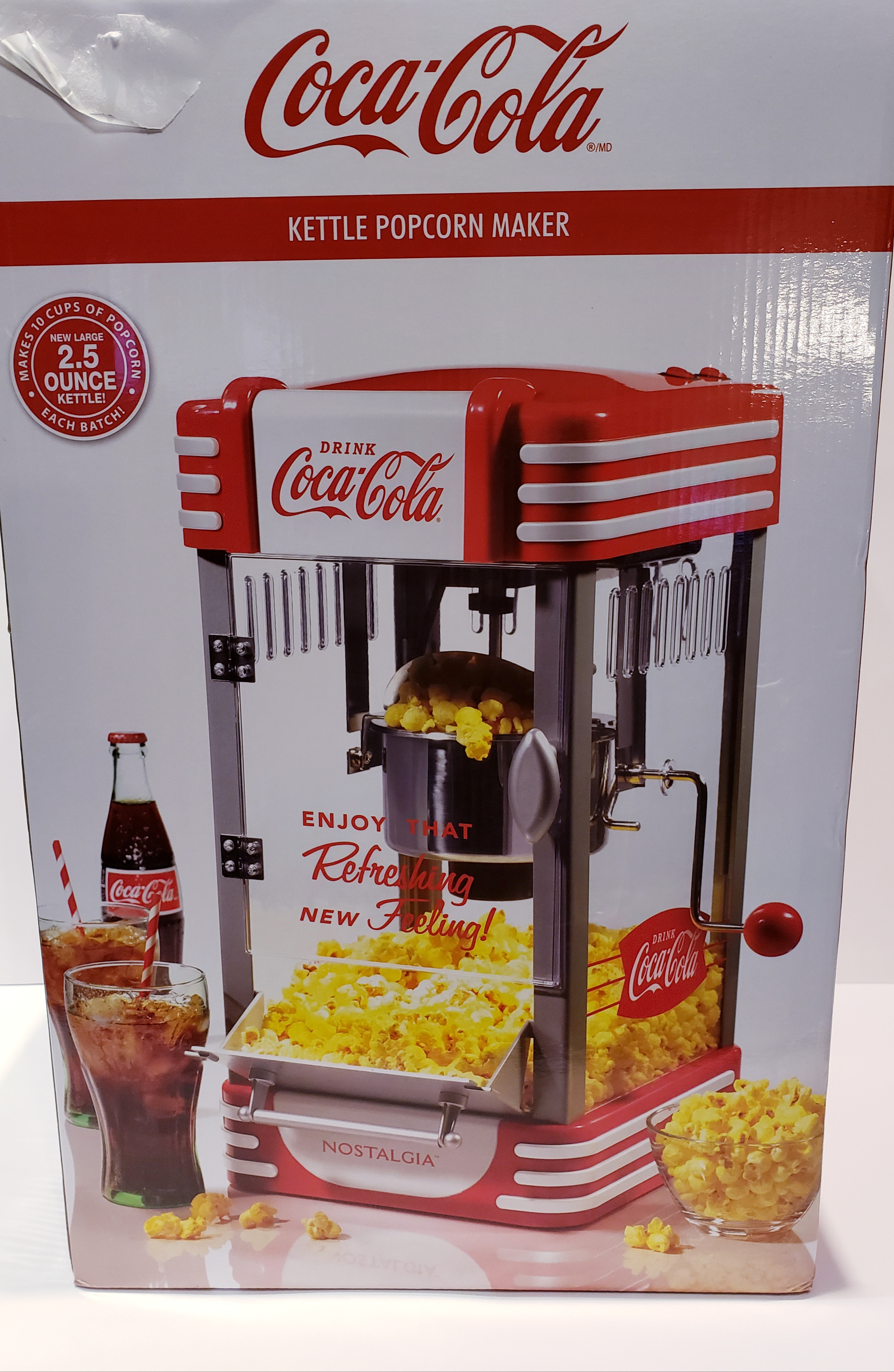 Nostalgic CocaCola Kettle Popcorn Maker Annie Rooster's Sally Ann's