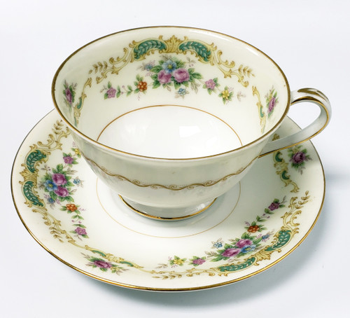 WENTWORTH China "FELICIA" Footed Cup & Saucer