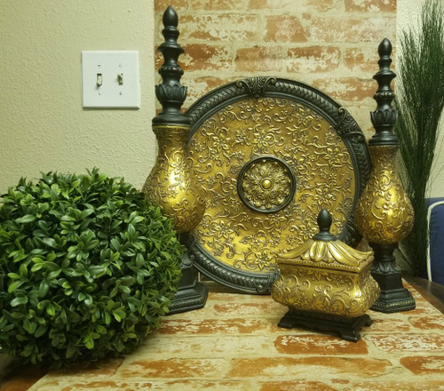 Set of 4 "Golden Wiltshire" Home Decor Accent Collection