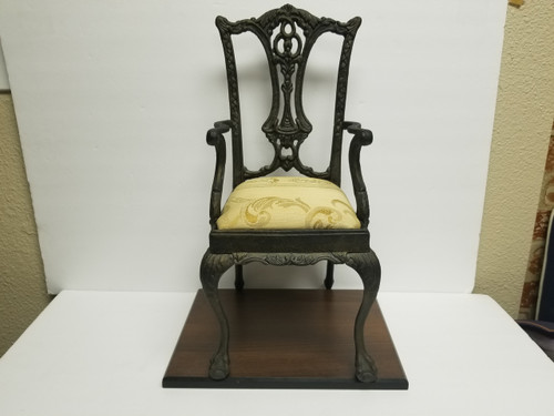 17" Cast Iron Doll Chair/Salesman Sample Cast Iron Chair/American Girl Doll