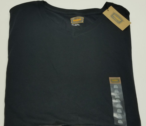 NWT - The Foundry Supply Co. V-Neck Black 4XL Short-Sleeve Shirt