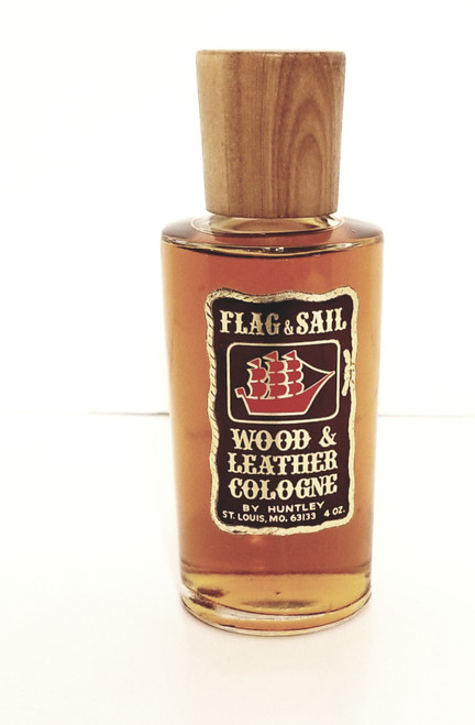 Flag & Sail Wood Leather Cologne By Huntley (Full 4 Fl. Oz)