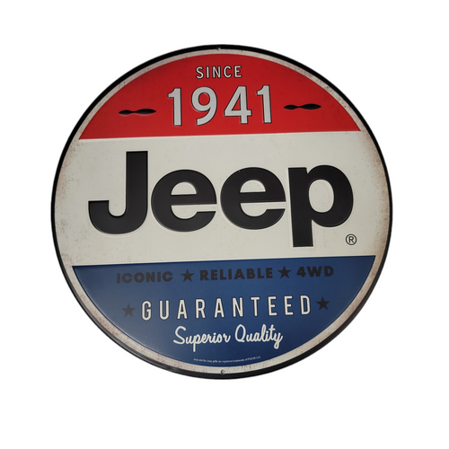 Since 1941 Jeep Metal Sign Wall Art