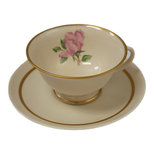 Franciscan China Cherokee Rose Footed Cup & Saucer