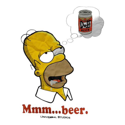 Homer Simpson "Mmm....beer." 2XL T-Shirt Universal Studios Exclusive 