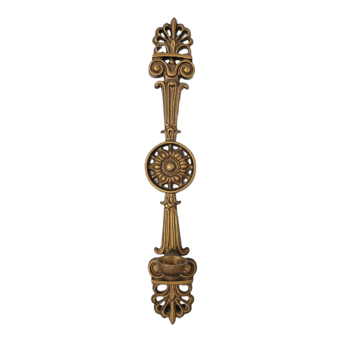 HODA H033 Vintage Bronze-Tone Wall Candle Stick Holder