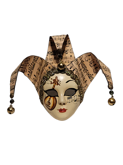 Musical Theme Venetian Mask Jester-Mask Wall-Decor Collection Full Face Mask