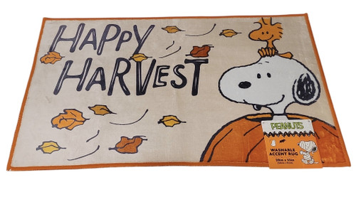 PEANUTS Snoopy & Woodstock Happy Harvest Fall Rug