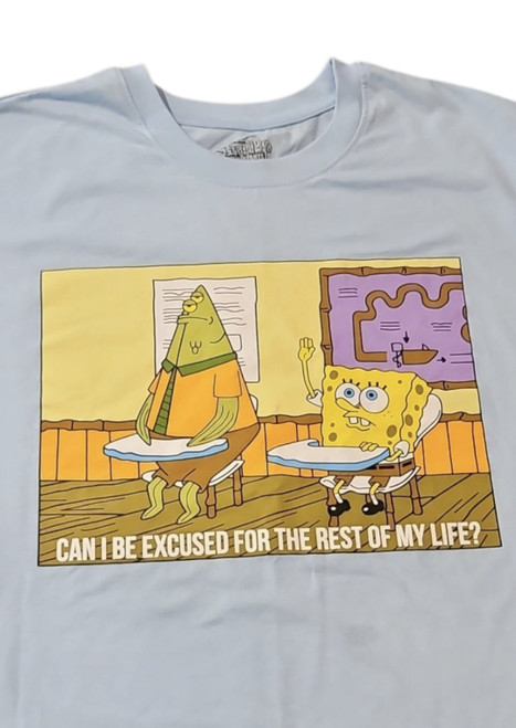 "Can I Be Excused For The Rest Of My Life" SpongeBob Youth T-Shirt