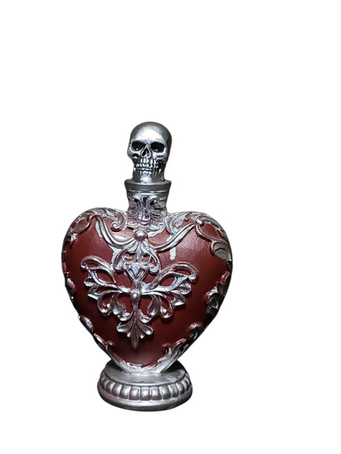 Skull Hearts & Acanthus Resin Decor Figurine