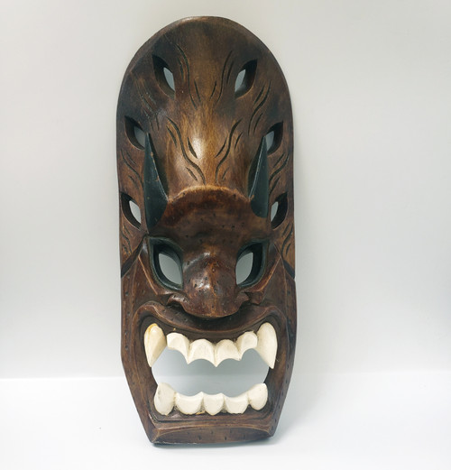 Wooden Boho Tribal Mask