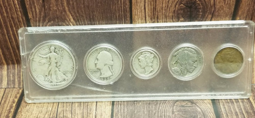 1935 Coin Set - 5 Circulated (Good Condition) 