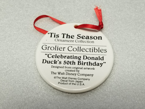 'Tis The Season "Celebrating Donald Duck's 50th Birthday" Ornament by Grolier Collectibles