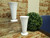 Set of 2 Milk Glass Vases by Colony "Harvest"
