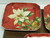 222 FIFTH "Poinsettia Holly" - 3 Dessert Plates