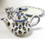 Mini 10 Pc Blue & Yellow Leaves Tea Set