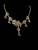 Enchanted Enameled Turquoise & Gold-Tone Floral Necklace