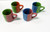 Set of 4 Hand-Painted Mini Coffee Mugs 