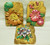 Set of 3 Resin Faux Stone Wall Plaques - Pansy, Petunia & Sunflowers