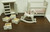 3 Pc Dollhouse Baby Room Furniture - White