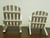 Miniature Dollhouse Adirondack Chair & Rocking Chair Set