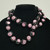 Kukui Nut Lei Hibiscus Pink Necklace Hawaiian Wedding Luau Graduation