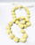 Cream/Beige Kukui Nut Lei Necklace Hawaiian Wedding Luau Graduation