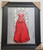 "Red Dress" 62x75 Extremely Large Scale Framed Art (SIGNED)