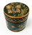 Small Round Hand-Painted Wood Trinket Box (Butterfly & Flowers)