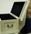 Antique White Chest/Trunk w/Mosaic Top 