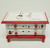 "Glamour Girl" Dresser Style Trinket Box (Red, Black & White)