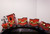 41" L Metal Christmas Holiday Train w/Box Cars On An Arched Traditional Track