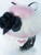 Vintage Porcelain Art Deco Lady In Pink Feather Hat 
