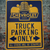 Chevrolet "Truck Parking Only" Metal Sign (Blue & Yellow) GM Licensed