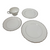 4 Piece Setting By Harmony House China Silver Sonata Collection 