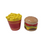 Ceramic Salt & Pepper Shaker Fun Magnets - Cheeseburger and French Fries