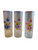 5 Tall Floral Frosted Tea Glasses 