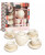 FAO Schwarz 9 Piece Ceramic Tea Party Set Creme Gold Polk-A-Dot 