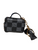 Black Gray Checker Earbud Keychain Purse