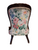 Vintage Salesman Sample? 18" Doll Chair Mahogany Floral