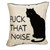 FK That Noise Black Cat Pillow