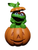 SESAME Street Oscar The Grouch Halloween Pumpkin Jack-O-Lantern Figurine