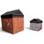 8 Halloween House Village Nesting Box Set