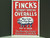 FINCK'S "Detroit-Special" OVERALLS Metal/Enameled Advertisement 