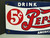 Pepsi Cola -Enameled Metal Advertisement Sign 