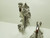 2 Silver-Tone Fleur de lis Wall Hanger Hooks