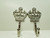Set of 2 Crown Wall Hangers (Silver-Toned) 